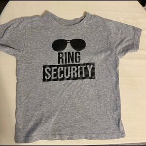 Kids Gray 'Ring Security' T-Shirt Size Small 6-7